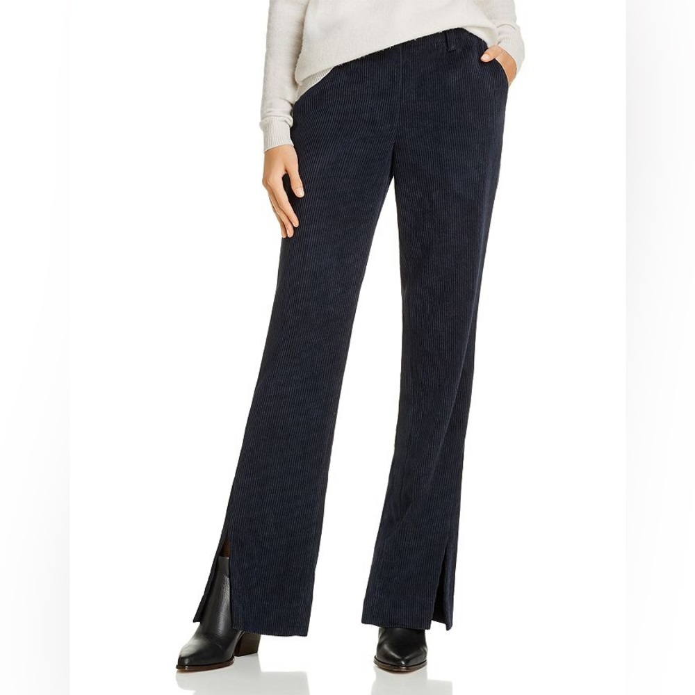 Anine Bing Jocelyn Corduroy Pants in Navy Blue
